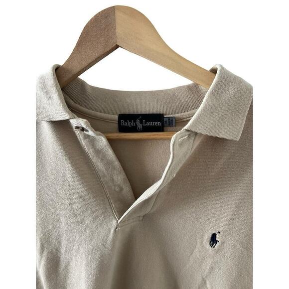 Ralph Lauren Black Label Polo Size M Camel Beige Collared - Picture 3 of 6